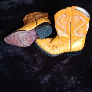 Ausente Ostrich Child Cowboy Boots